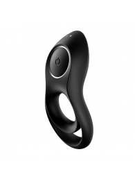 Черное эрекционное виброкольцо Legendary Duo - Satisfyer - в Пушкино купить с доставкой