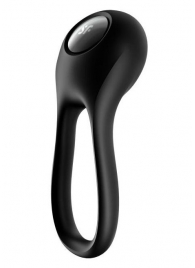 Черное эрекционное виброкольцо Majestic Duo - Satisfyer - в Пушкино купить с доставкой