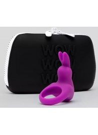 Фиолетовое эрекционное виброкольцо Happy Rabbit Cock Ring Kit - Happy Rabbit - в Пушкино купить с доставкой
