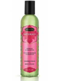 Массажное масло Naturals Strawberry Dreams с ароматом клубники - 236 мл. - Kama Sutra - купить с доставкой в Пушкино