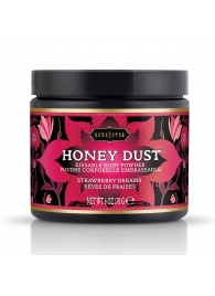 Пудра для тела Honey Dust Body Powder с ароматом клубники - 170 гр. - Kama Sutra - купить с доставкой в Пушкино