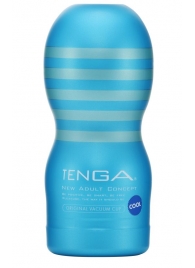 Мастурбатор с охлаждающей смазкой TENGA Original Vacuum Cup Cool - Tenga - в Пушкино купить с доставкой