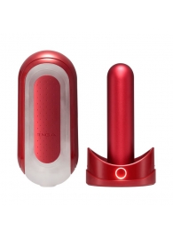 Красный мастурбатор Flip Zero Red   Warmer с подогревом - Tenga - в Пушкино купить с доставкой