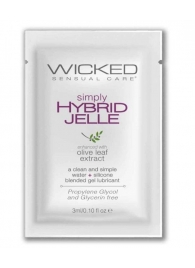 Гель-лубрикант на водно-силиконовой основе Simply Hybrid Jelle - 3 мл. - Wicked - купить с доставкой в Пушкино