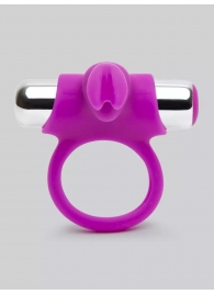 Лиловое виброкольцо с пультом ДУ Remote Control Cock Ring - Happy Rabbit - в Пушкино купить с доставкой