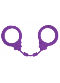 Фиолетовые силиконовые наручники Suppression - Lola Games - купить с доставкой в Пушкино