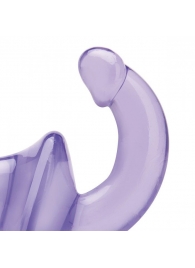 Фиолетовый безремневой страпон Strapless Strap-On - Lux Fetish - купить с доставкой в Пушкино