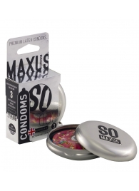 Экстремально тонкие презервативы в железном кейсе MAXUS Extreme Thin - 3 шт. - Maxus - купить с доставкой в Пушкино