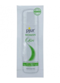 Лубрикант на водной основе pjur WOMAN Aloe - 2 мл. - Pjur - купить с доставкой в Пушкино