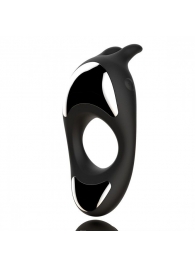 Черное эрекционное кольцо с двумя моторами Zeus Dual Vibe Cock Ring - FeelzToys - в Пушкино купить с доставкой
