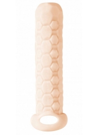 Телесный фаллоудлинитель Homme Long - 13,5 см. - Lola Games - в Пушкино купить с доставкой