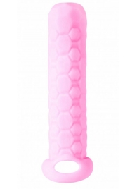 Розовый фаллоудлинитель Homme Long - 13,5 см. - Lola Games - в Пушкино купить с доставкой
