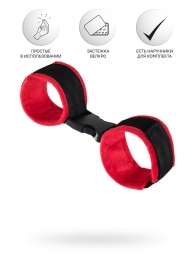Красно-черные велюровые оковы Anonymo - ToyFa - купить с доставкой в Пушкино