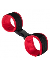 Красно-черные велюровые оковы Anonymo - ToyFa - купить с доставкой в Пушкино