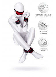 Красно-черный бондажный набор Anonymo - ToyFa - купить с доставкой в Пушкино