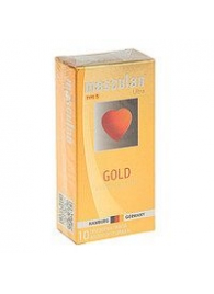 Презервативы Masculan Ultra Gold с золотым напылением и ароматом ванили - 10 шт. - Masculan - купить с доставкой в Пушкино