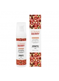 Разогревающее массажное масло  с ароматом клубники Gourmet Strawberry - 50 мл. - Exsens - купить с доставкой в Пушкино
