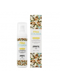 Разогревающее массажное масло с ароматом пина колада Gourmet Pina Colada - 50 мл. - Exsens - купить с доставкой в Пушкино