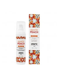 Разогревающее массажное масло Gourmet White Peach Organic с органическими ингредиентами - 50 мл. - Exsens - купить с доставкой в Пушкино