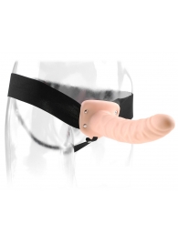 Полый страпон 8  Hollow Strap-On телесного цвета - 19 см. - Pipedream - купить с доставкой в Пушкино