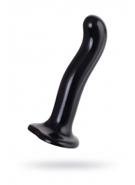Черный стимулятор для пар P G-Spot Dildo Size M - 18 см. - Strap-on-me - в Пушкино купить с доставкой