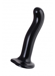 Черный стимулятор для пар P G-Spot Dildo Size M - 18 см. - Strap-on-me - в Пушкино купить с доставкой
