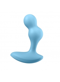 Голубой анальный вибростимулятор Deep Driver - 11,2 см. - Satisfyer - в Пушкино купить с доставкой