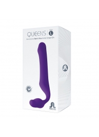 Фиолетовый безремневой страпон Queens L - Adrien Lastic - купить с доставкой в Пушкино
