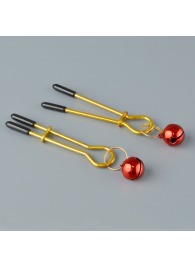 Золотистые зажимы с колокольчиками Gold - Sitabella - купить с доставкой в Пушкино