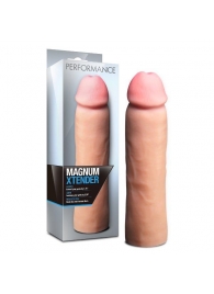 Телесная фаллическая насадка на пенис Magnum Xtender - 23 см. - Blush Novelties - в Пушкино купить с доставкой