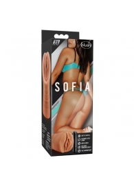 Мастурбатор-вагина цвета карамели Sofia с вибрацией - Blush Novelties - в Пушкино купить с доставкой