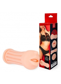 Двусторонний мастурбатор - ротик и вагина - Bior toys - в Пушкино купить с доставкой