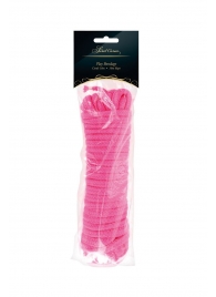 Розовая веревка для связывания Sweet Caress Rope - 10 метров - Sweet Caress - купить с доставкой в Пушкино
