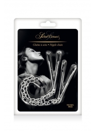 Регулируемые зажимы для сосков Sweet Caress Nipple Chain - Sweet Caress - купить с доставкой в Пушкино
