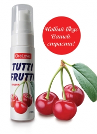 Гель-смазка Tutti-frutti с вишнёвым вкусом - 30 гр. - Биоритм - купить с доставкой в Пушкино
