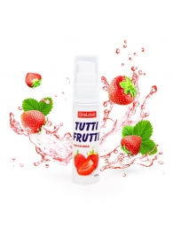 Гель-смазка Tutti-frutti с земляничным вкусом - 30 гр. - Биоритм - купить с доставкой в Пушкино