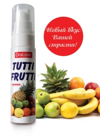 Гель-смазка Tutti-frutti со вкусом тропических фруктов - 30 гр. - Биоритм - купить с доставкой в Пушкино