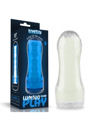 Светящийся в темноте мастурбатор Lumino Play Masturbator Ribbed - Lovetoy - в Пушкино купить с доставкой