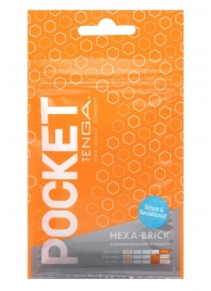 Карманный мастурбатор HEXA-BRICK - Tenga - в Пушкино купить с доставкой