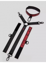 Ошейник с наручниками Reversible Faux Leather Collar and Wrist - Fifty Shades of Grey - купить с доставкой в Пушкино