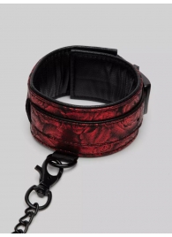 Красно-черные оковы Reversible Faux Leather Ankle Cuffs - Fifty Shades of Grey - купить с доставкой в Пушкино
