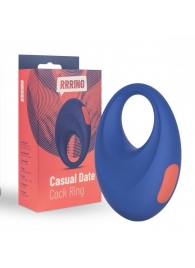 Синее эрекционное кольцо RRRING Casual Date Cock Ring - FeelzToys - в Пушкино купить с доставкой
