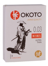Ультратонкие презервативы OKOTO Ultra Thin - 3 шт. - Sitabella - купить с доставкой в Пушкино