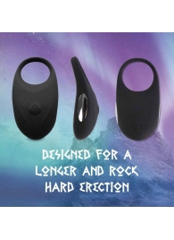 Черное эрекционное виброкольцо Thor Cockring - FeelzToys - в Пушкино купить с доставкой