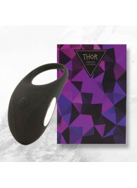 Черное эрекционное виброкольцо Thor Cockring - FeelzToys - в Пушкино купить с доставкой