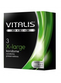Презервативы увеличенного размера VITALIS PREMIUM x-large - 3 шт. - Vitalis - купить с доставкой в Пушкино