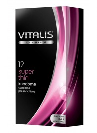 Ультратонкие презервативы VITALIS PREMIUM super thin - 12 шт. - Vitalis - купить с доставкой в Пушкино