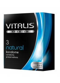 Классические презервативы VITALIS PREMIUM natural - 3 шт. - Vitalis - купить с доставкой в Пушкино