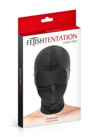 Сплошная маска-шлем с имитацией повязки для глаз - Fetish Tentation - купить с доставкой в Пушкино