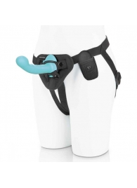Голубая изогнутая насадка 6in Remote Control Ripple P-Spot G-Spot на черных трусиках - 16 см. - Pegasus - купить с доставкой в Пушкино